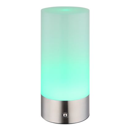 Globo - LED RGBW Prigušiva dodirna vanjska stolna lampa LED/1,8W/5V 1500 mAh IP44 mat krom