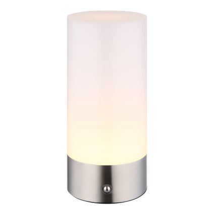 Globo - LED RGBW Prigušiva dodirna vanjska stolna lampa LED/1,8W/5V 1500 mAh IP44 mat krom