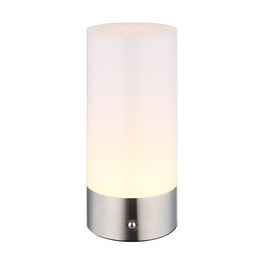 Globo - LED RGBW Prigušiva dodirna vanjska stolna lampa LED/1,8W/5V 1500 mAh IP44 mat krom