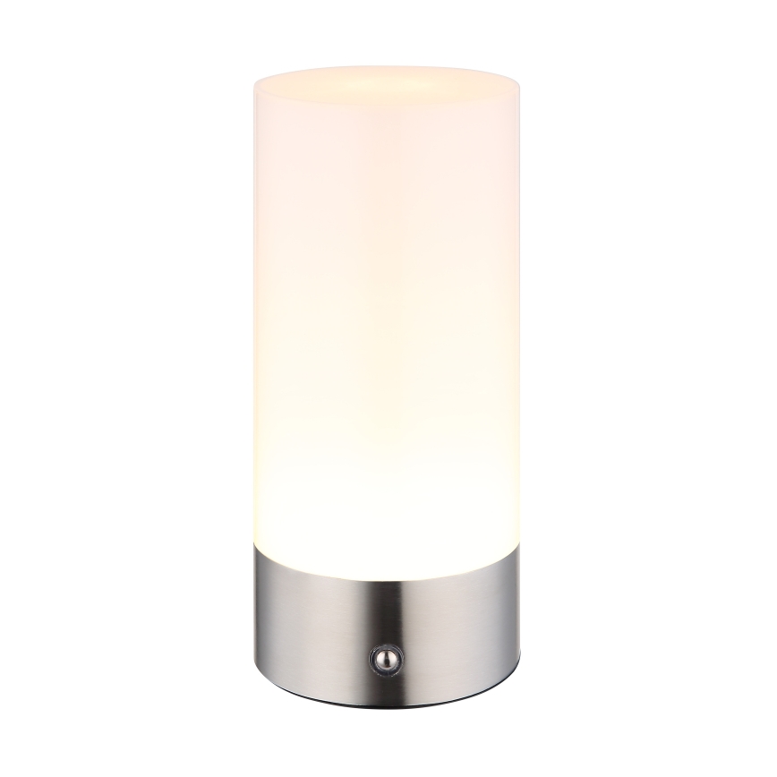 Globo - LED RGBW Prigušiva dodirna vanjska stolna lampa LED/1,8W/5V 1500 mAh IP44 mat krom