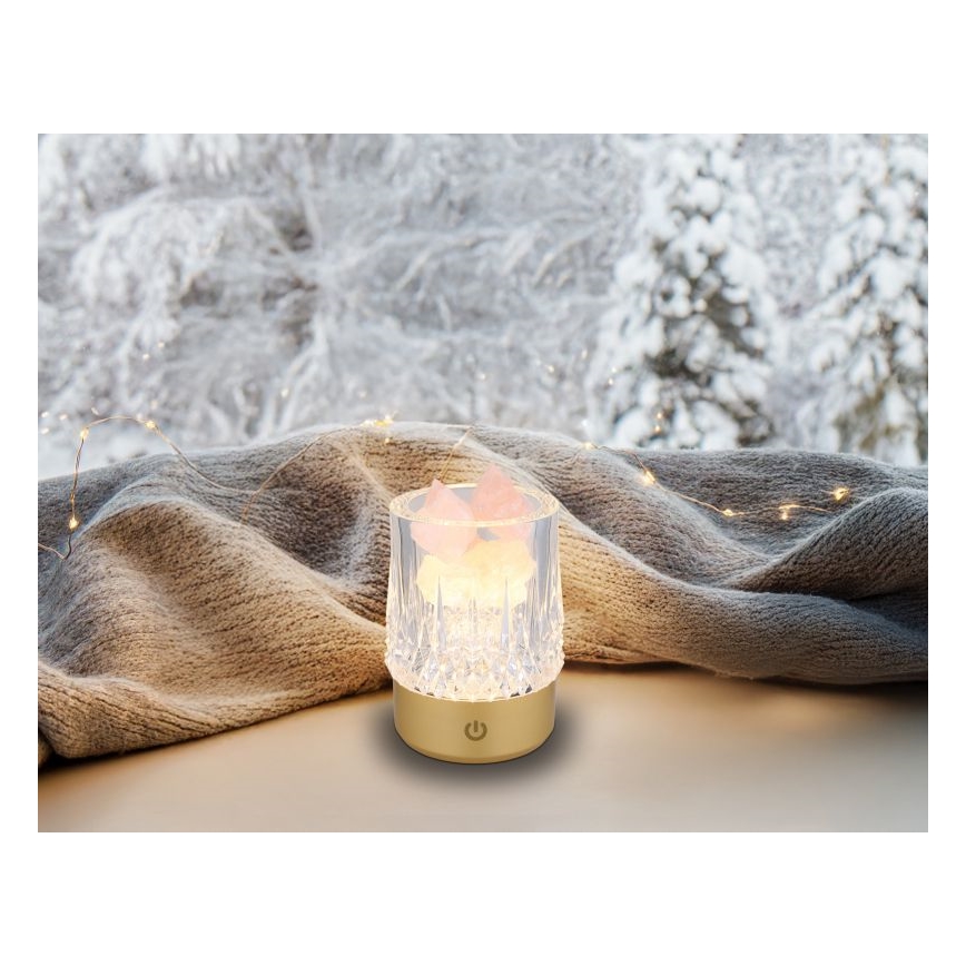 Globo - LED Prigušiva stolna lampa na dodir LED/1W/5V 3000K 1200 mAh zlatna