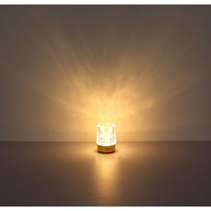 Globo - LED Prigušiva stolna lampa na dodir LED/1W/5V 3000K 1200 mAh zlatna