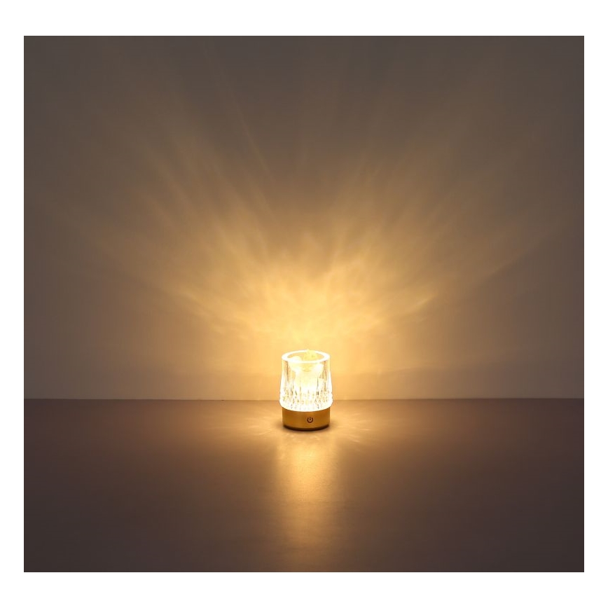 Globo - LED Prigušiva stolna lampa na dodir LED/1W/5V 3000K 1200 mAh zlatna