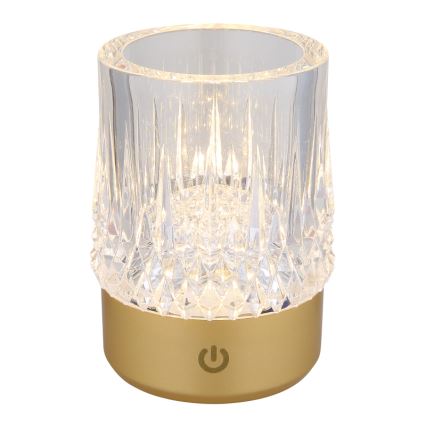 Globo - LED Prigušiva stolna lampa na dodir LED/1W/5V 3000K 1200 mAh zlatna
