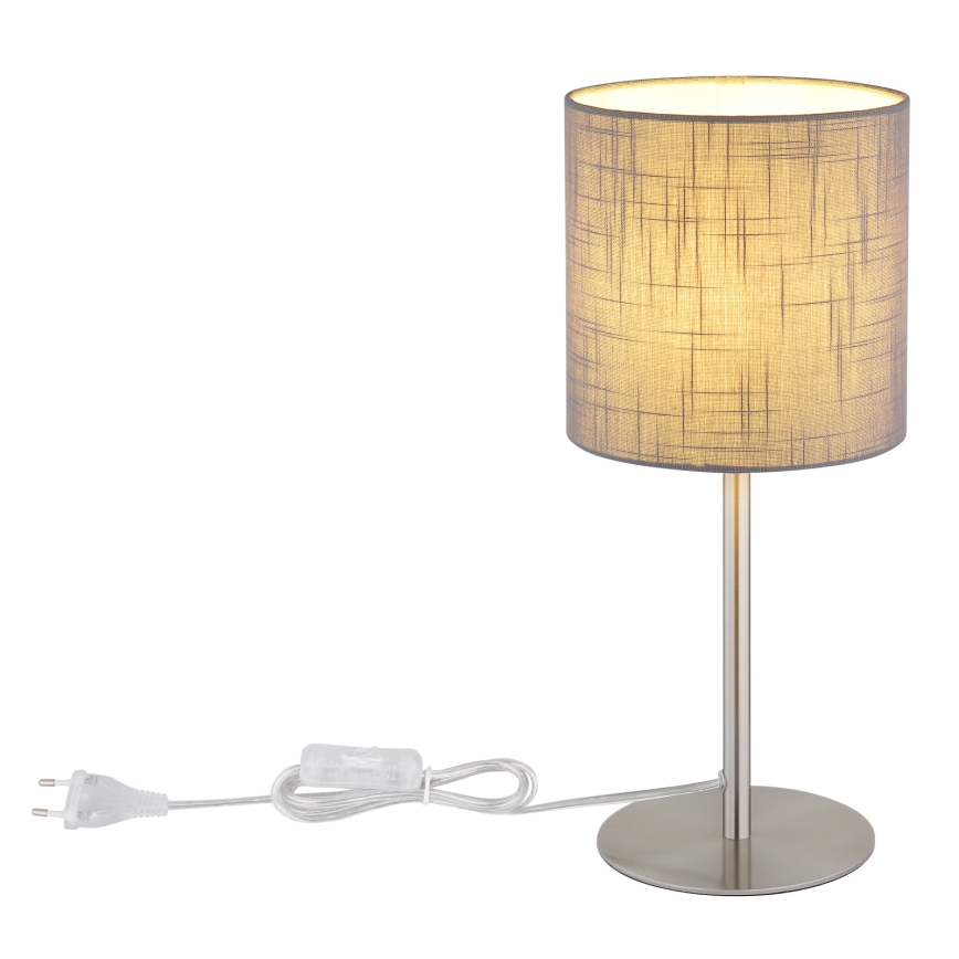 Globo - Stolna lampa 1xE27/40W/230V siva