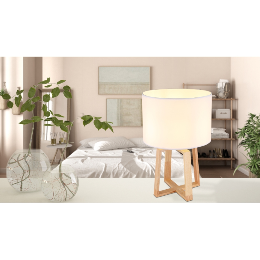 Globo - Stolna lampa 1xE14/40W/230V bijela