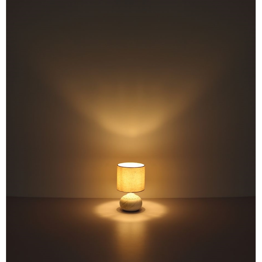 Globo - Stolna lampa 1xE14/40W/230V bež/keramika