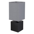 Globo 21628ALU - Stolna lampa VALENTINO 1xE27/7W/230V crna/antracit