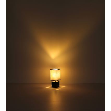 Globo 21628ALU - Stolna lampa VALENTINO 1xE27/7W/230V crna/antracit