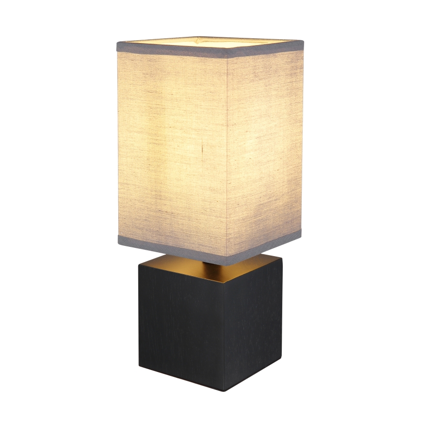Globo 21628ALU - Stolna lampa VALENTINO 1xE27/7W/230V crna/antracit
