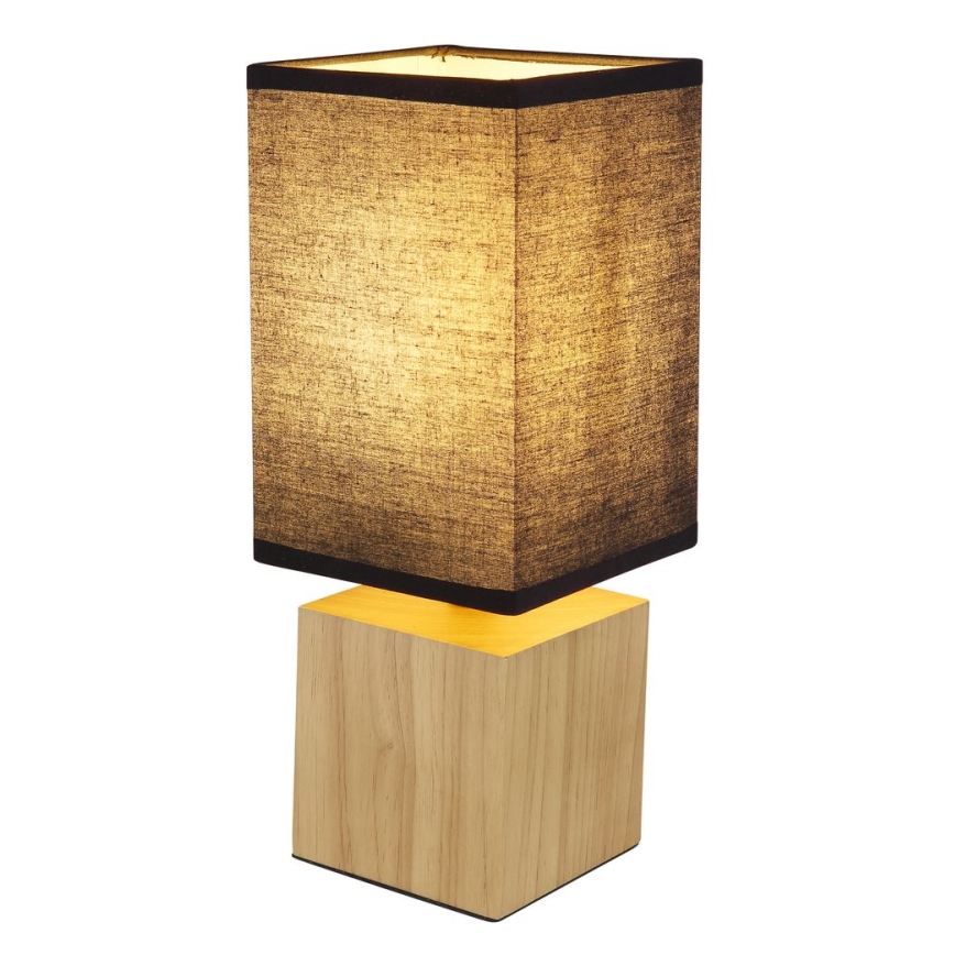 Globo - Stolna lampa 1xE27/7W/230V crna/smeđa