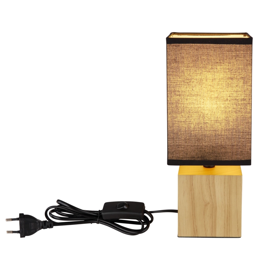 Globo - Stolna lampa 1xE27/7W/230V crna/smeđa