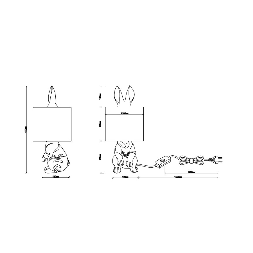 Globo - Stolna lampa 1xE27/25W/230V