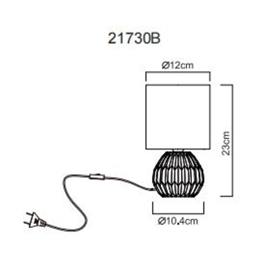 Globo - Stolna lampa 1xE14/40W/230V plava