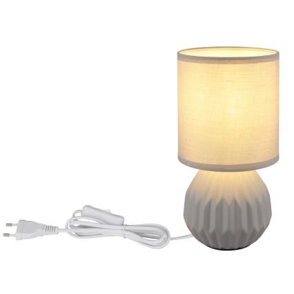 Globo - Stolna lampa 1xE14/40W/230V siva