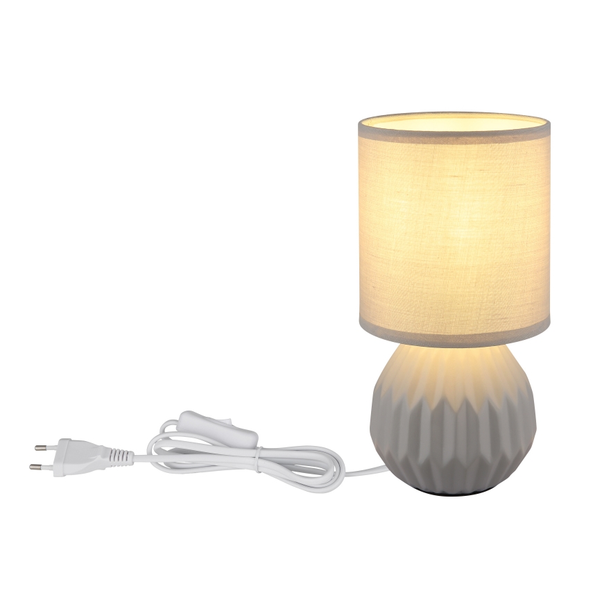 Globo - Stolna lampa 1xE14/40W/230V siva