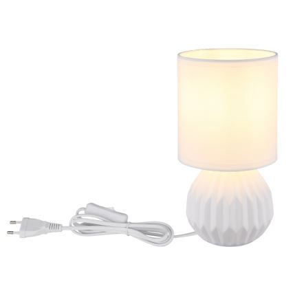 Globo - Stolna lampa 1xE14/40W/230V bijela