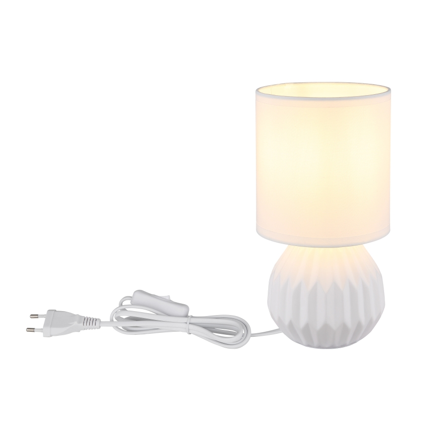 Globo - Stolna lampa 1xE14/40W/230V bijela