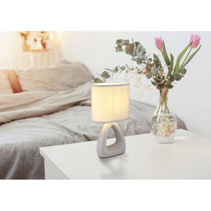Globo - Stolna lampa 1xE14/40W/230V siva