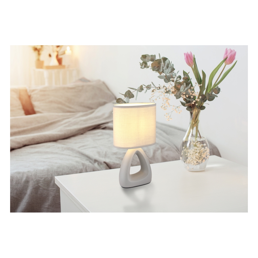 Globo - Stolna lampa 1xE14/40W/230V siva