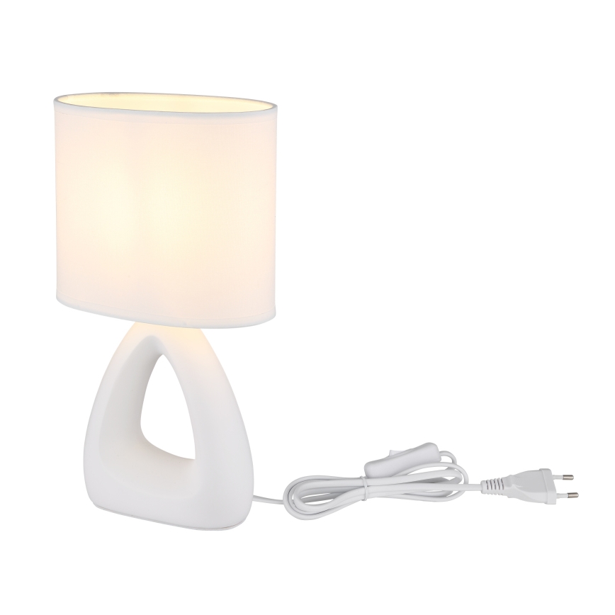 Globo - Stolna lampa 1xE14/40W/230V bijela