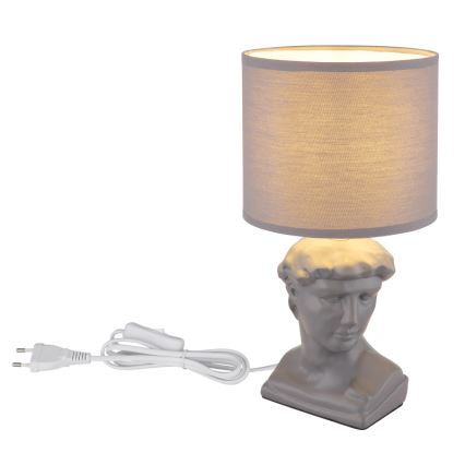 Globo - Stolna lampa 1xE14/40W/230V siva