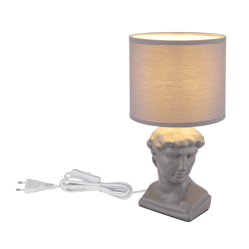 Globo - Stolna lampa 1xE14/40W/230V siva