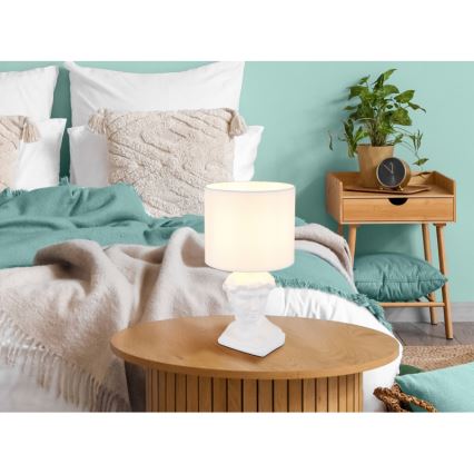 Globo - Stolna lampa 1xE14/40W/230V bijela