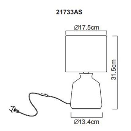 Globo - Stolna lampa 1xE14/40W/230V