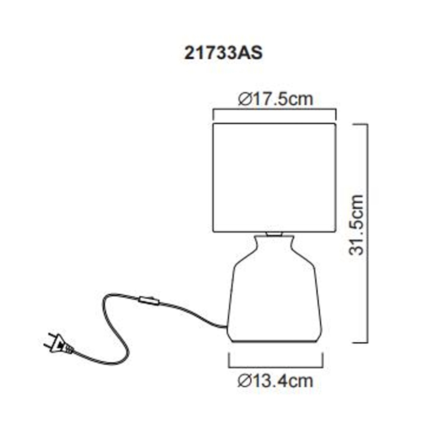 Globo - Stolna lampa 1xE14/40W/230V