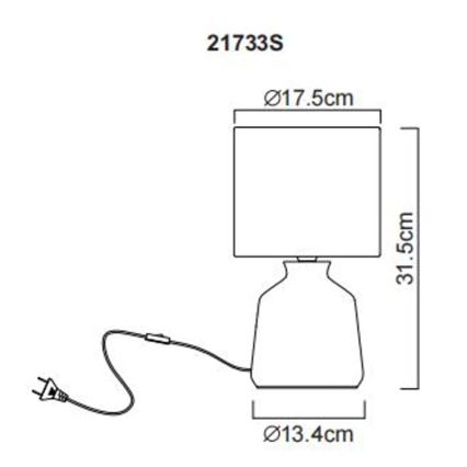 Globo - Stolna lampa 1xE14/40W/230V