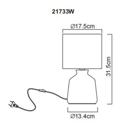 Globo - Stolna lampa 1xE14/40W/230V
