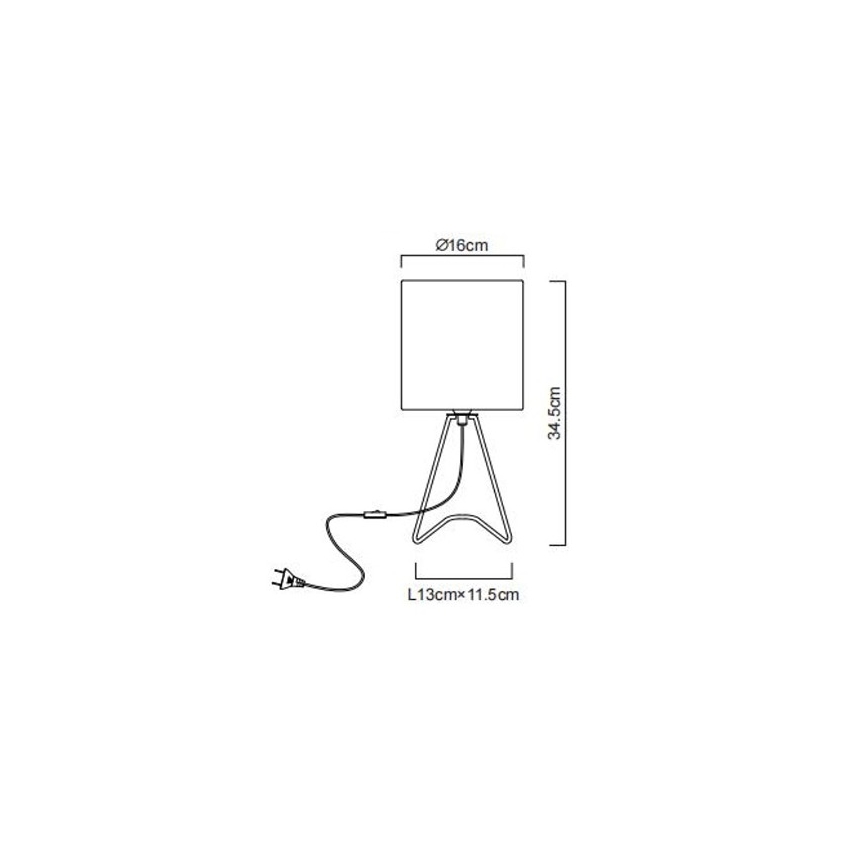 Globo - Stolna lampa 1xE14/40W/230V crna