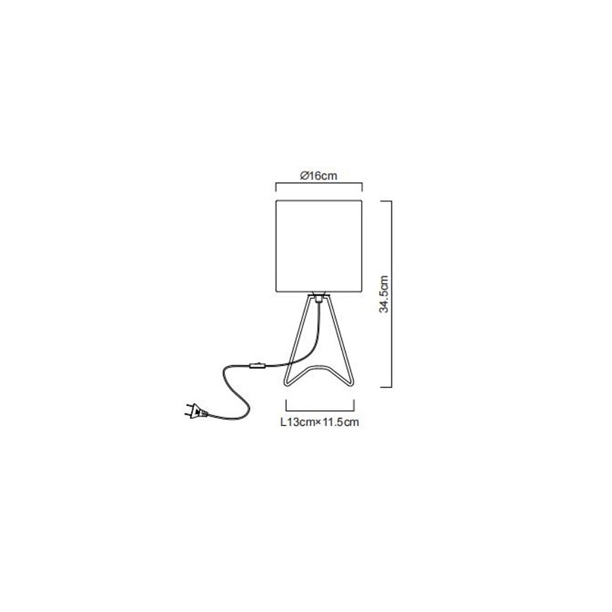 Globo - Stolna lampa 1xE14/40W/230V bijela