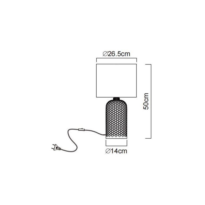 Globo - Stolna lampa 1xE27/60W/230V zelena