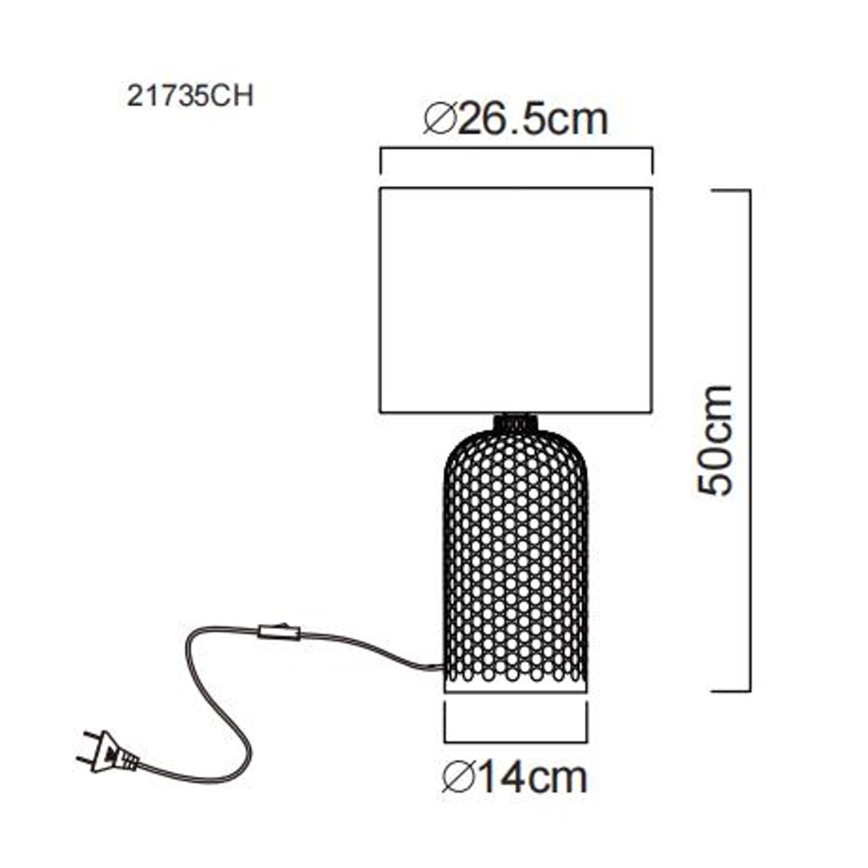 Globo - Stolna lampa 1xE27/60W/230V bež