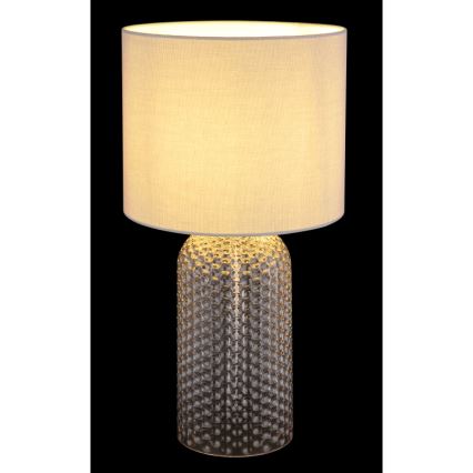 Globo - Stolna lampa 1xE27/60W/230V siva