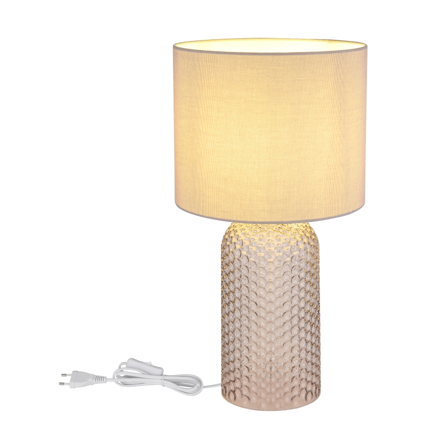 Globo - Stolna lampa 1xE27/60W/230V siva