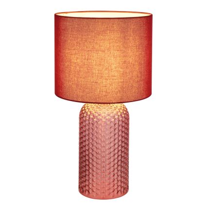 Globo - Crvena stolna lampa 1xE27/60W/230V