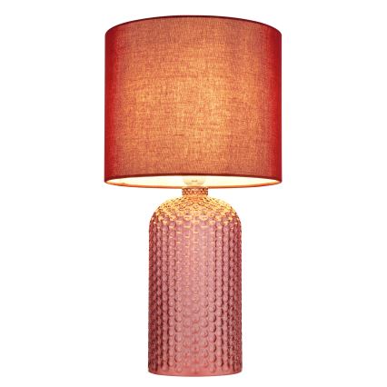 Globo - Crvena stolna lampa 1xE27/60W/230V