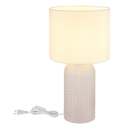 Globo - Stolna lampa 1xE27/60W/230V bijela