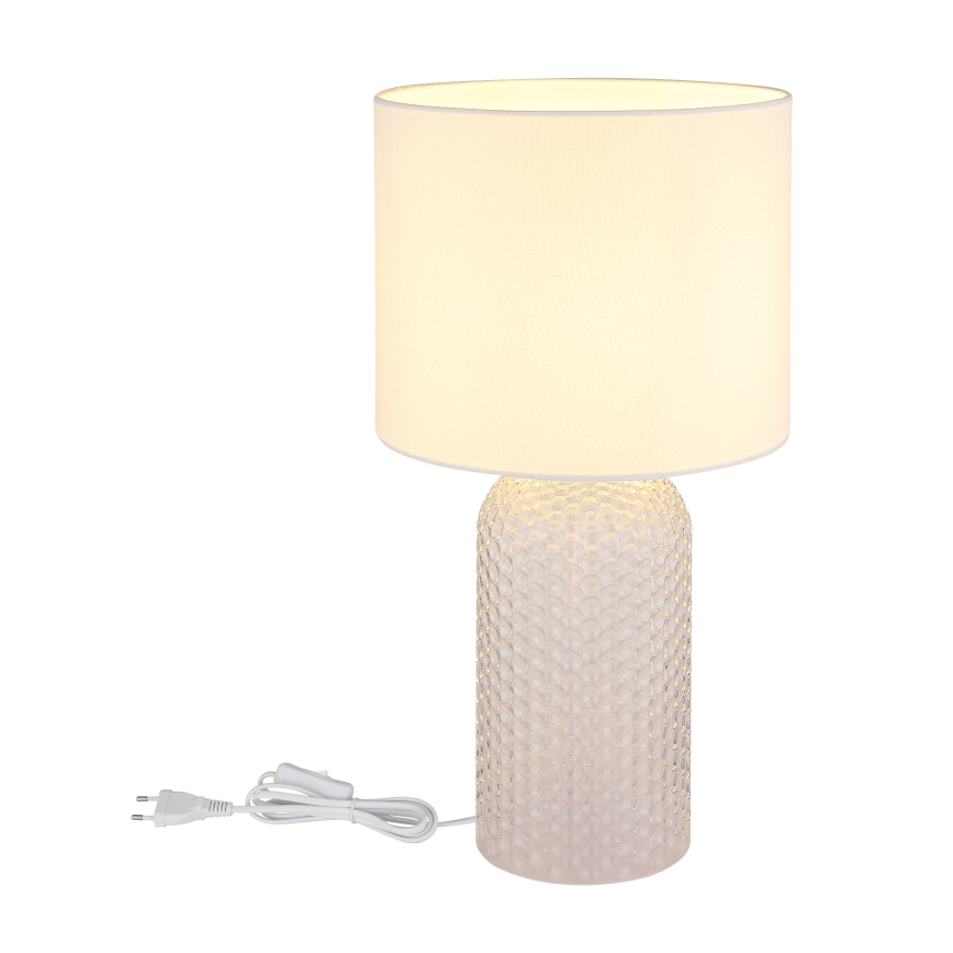 Globo - Stolna lampa 1xE27/60W/230V bijela