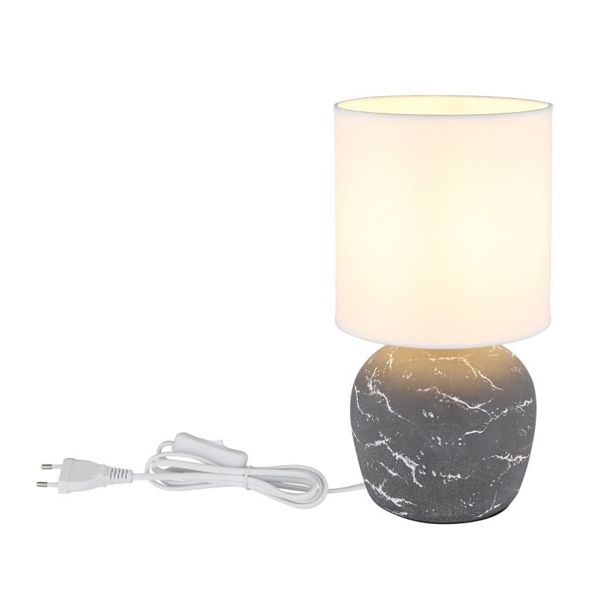 Globo - Stolna lampa 1xE14/40W/230V siva