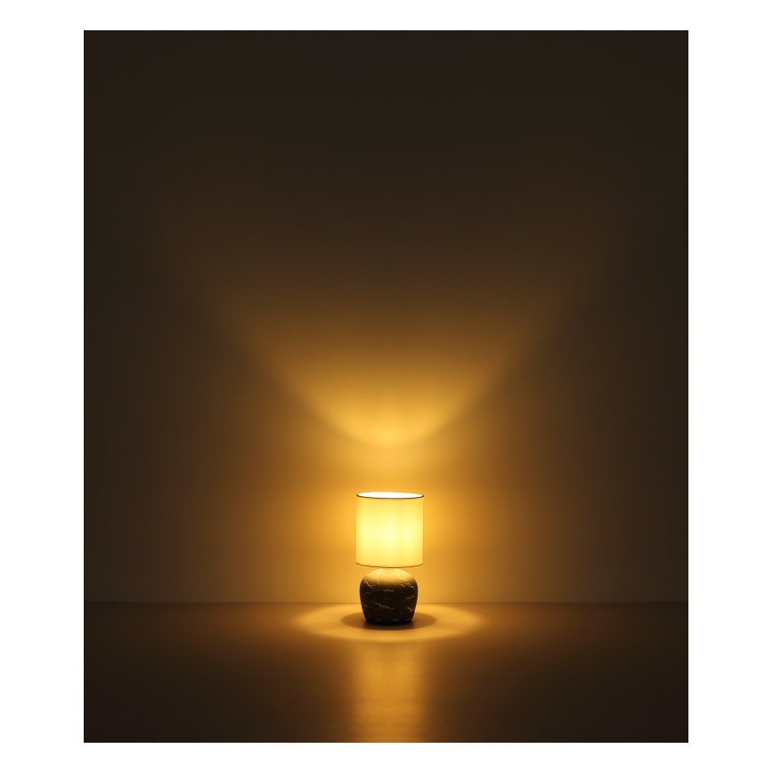 Globo - Stolna lampa 1xE14/40W/230V siva
