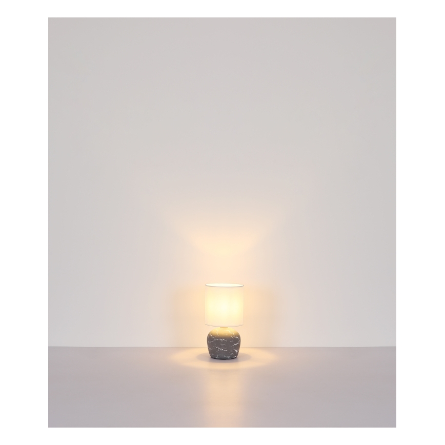 Globo - Stolna lampa 1xE14/40W/230V siva