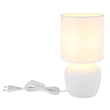 Globo - Stolna lampa 1xE14/40W/230V bijela
