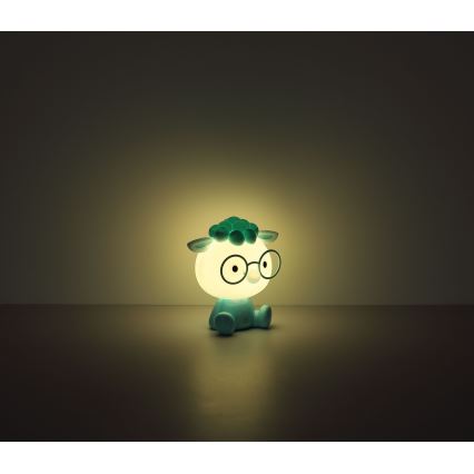 Globo - LED Prigušiva punjiva dječja noćna lampica LED/1W/5V 500 mAh plava