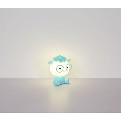 Globo - LED Prigušiva punjiva dječja noćna lampica LED/1W/5V 500 mAh plava