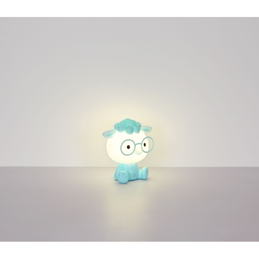 Globo - LED Prigušiva punjiva dječja noćna lampica LED/1W/5V 500 mAh plava