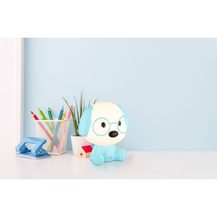 Globo - LED Prigušiva punjiva dječja noćna lampica LED/1W/5V 500 mAh plava